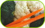 Broccoli, cauliflower & carrots 500g